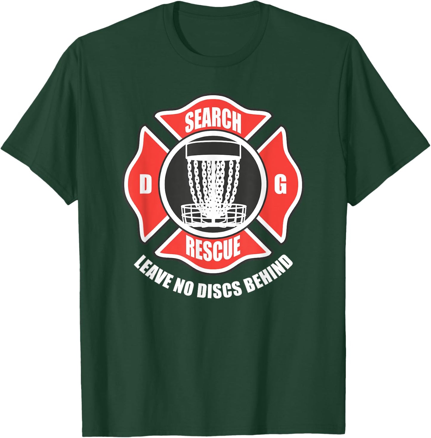 Disc golf search and rescue leave no discs behind T-Shirt - T-Shirt | Forest
