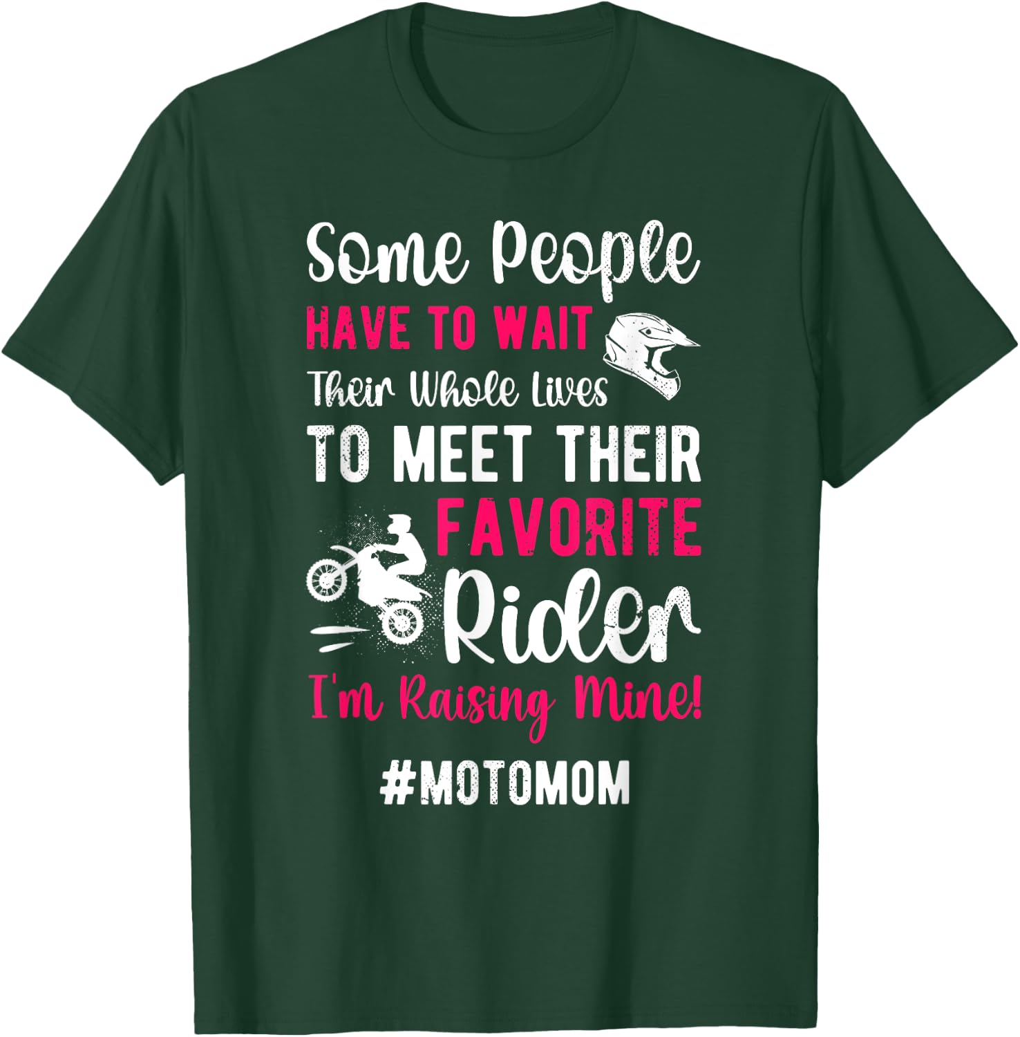 Favorite Rider Moto Mom Motocross Mom Motocross Rider Mama T-Shirt - T-Shirt | Forest