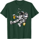 Space Astronaut Beer Drinking Party Funny Cosmic Men Women T-Shirt - T-Shirt | Forest