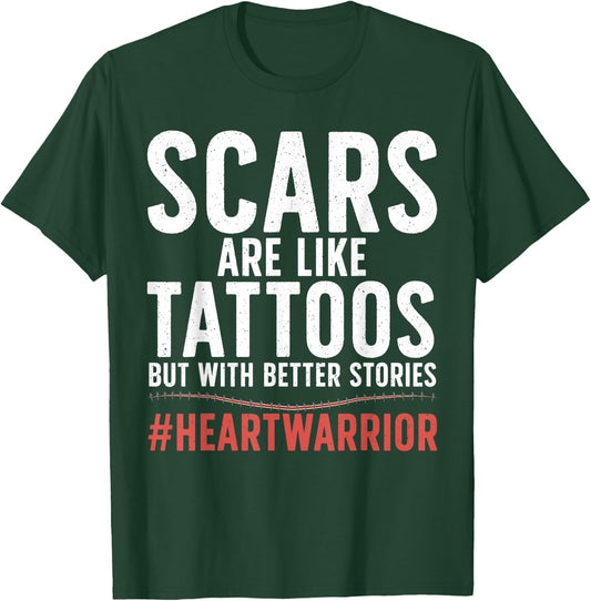 Cool Open Heart Surgery Women Transplant Recovery T-Shirt - T-Shirt | Forest