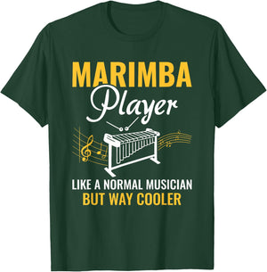 Funny Marimba Player Definition Musician Marimba Player T-Shirt - T-Shirt | Forest