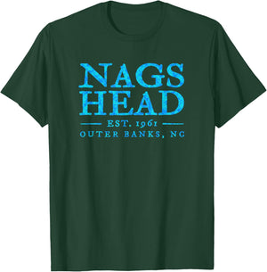 Nags Head North Carolina Colorful Text OBX Souvenir T-Shirt - T-Shirt | Forest