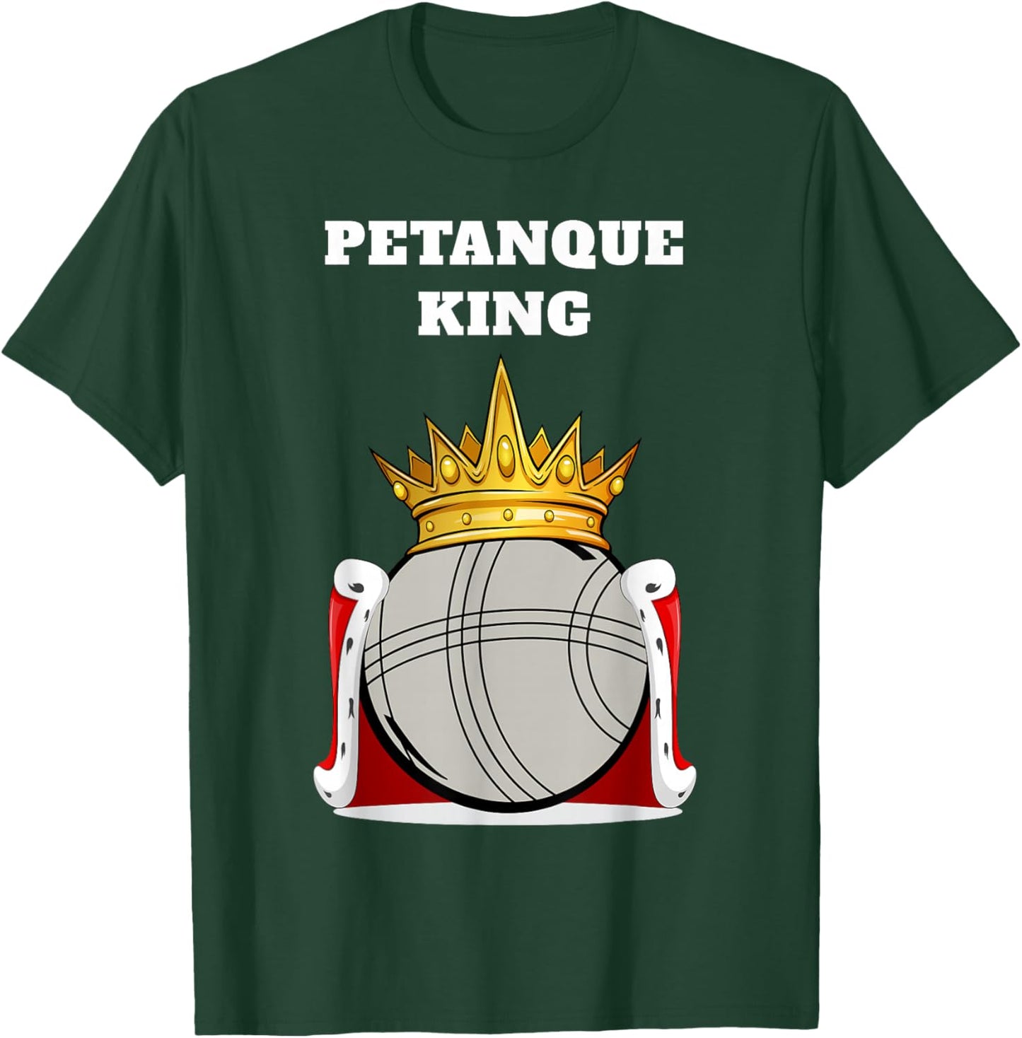 Petanque King | Boys Petanque Design | Petanque T-Shirt - T-Shirt | Forest