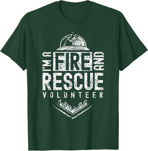 I'm A Fire And Rescue Volunteer Firefighter Voluntary T-Shirt - T-Shirt | Forest