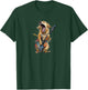 Golden Retriever Dog Playing On Electric Guitar T-Shirt - T-Shirt | Forest