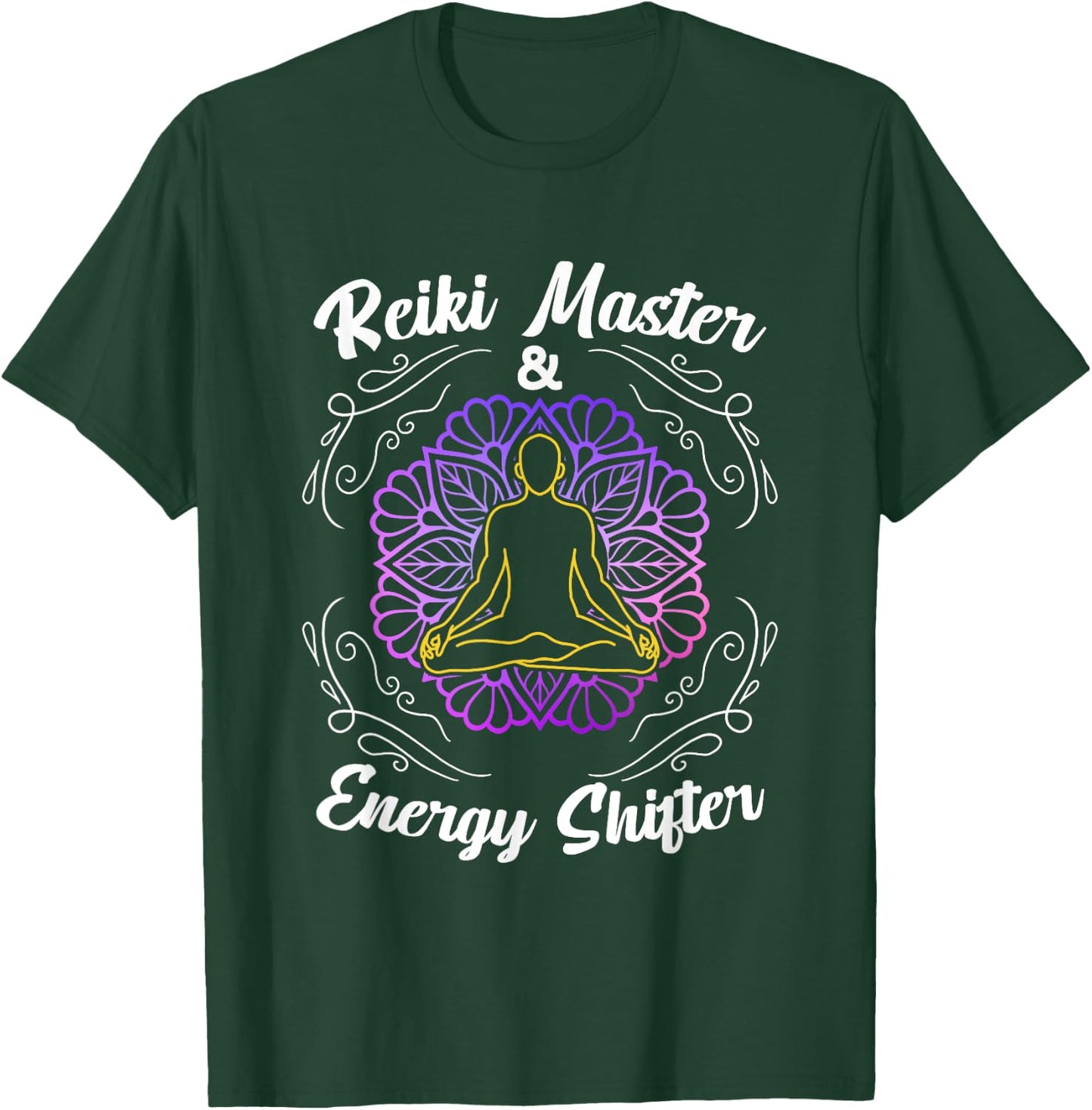 Reiki Master And Energy Shifter Healing Hands Chakra Healer T-Shirt - T-Shirt | Forest