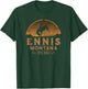 Ennis Montana MT Wild West Rodeo Cowboy T-Shirt - T-Shirt | Forest