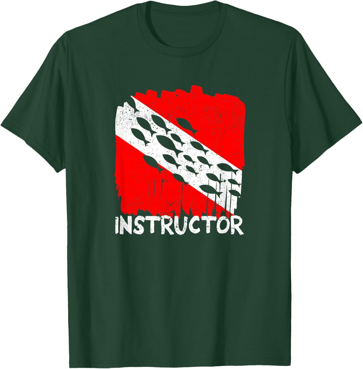 Scuba Dive Instructor Diver Deep Diving Divemasters Students T-Shirt - T-Shirt | Forest