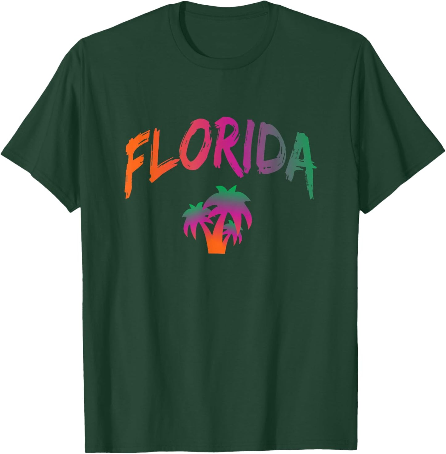 Florida - The Sunshine State - Tie Dye Text Print - Classic T-Shirt - T-Shirt | Forest