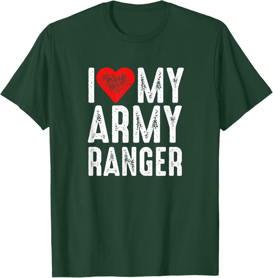 I Love My Army Ranger T-Shirt - T-Shirt | Forest