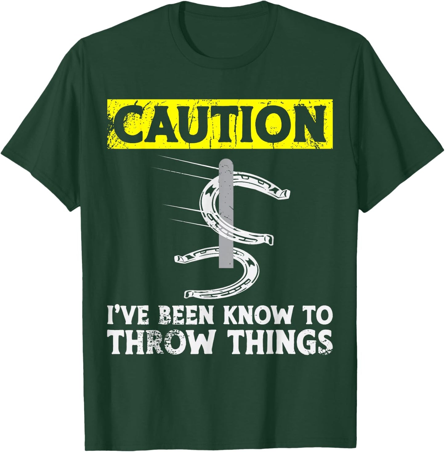 Horseshoe Pitching T-Shirt - T-Shirt | Forest