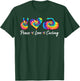 Tie Dye Peace Love Curling Sports Team Game Player T-Shirt - T-Shirt | Forest