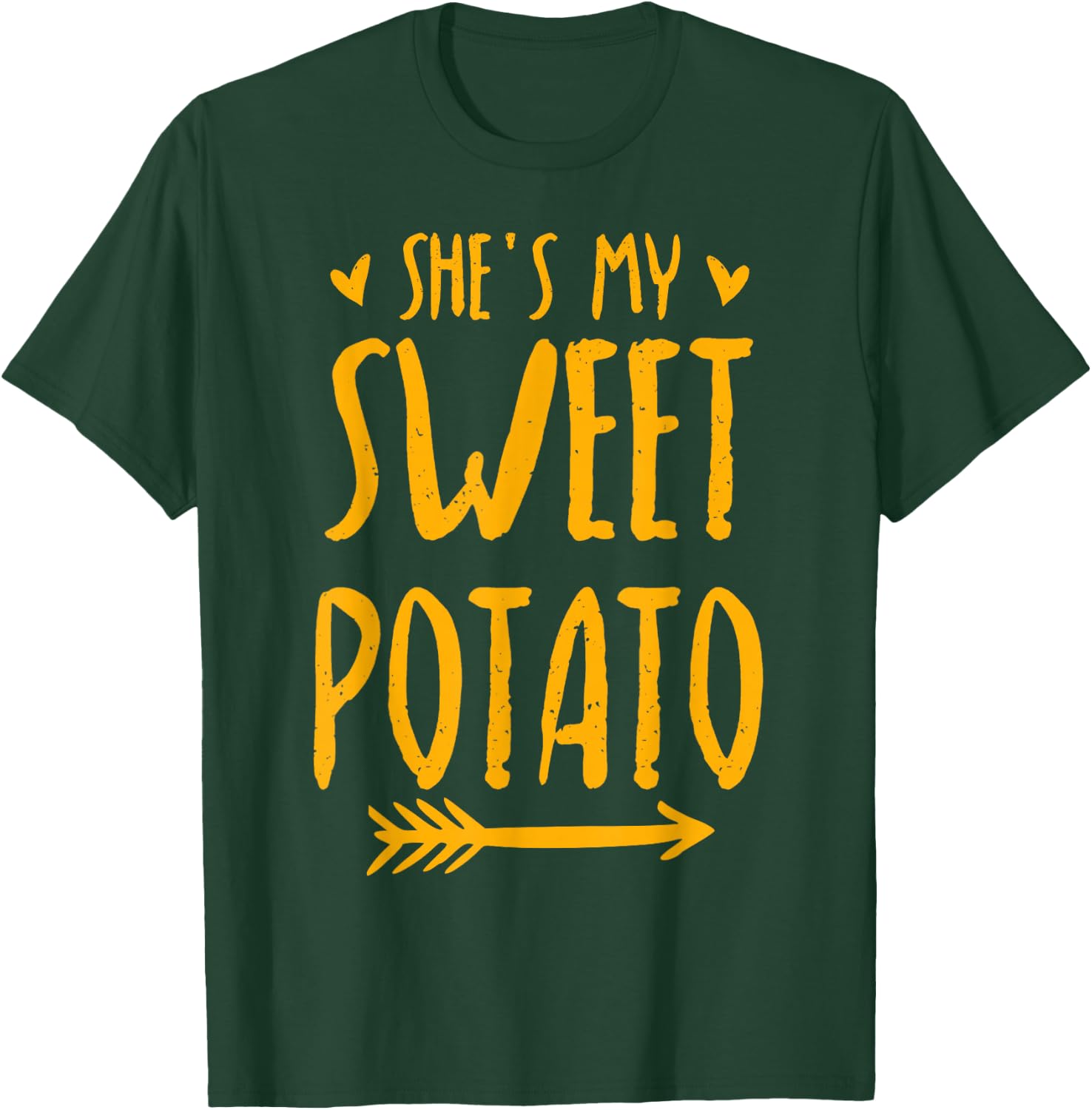 She's My Sweet Potato I Yam Matching Couples Sweet Potato T-Shirt - T-Shirt | Forest