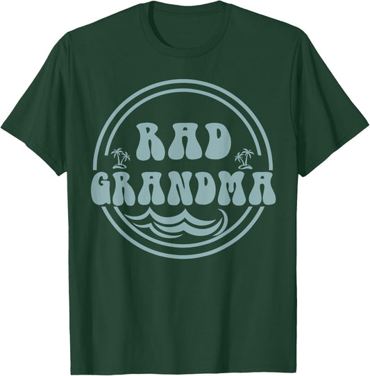 Rad Grandma Surf Matching Birthday The Big One 1st Birthday T-Shirt - T-Shirt | Forest