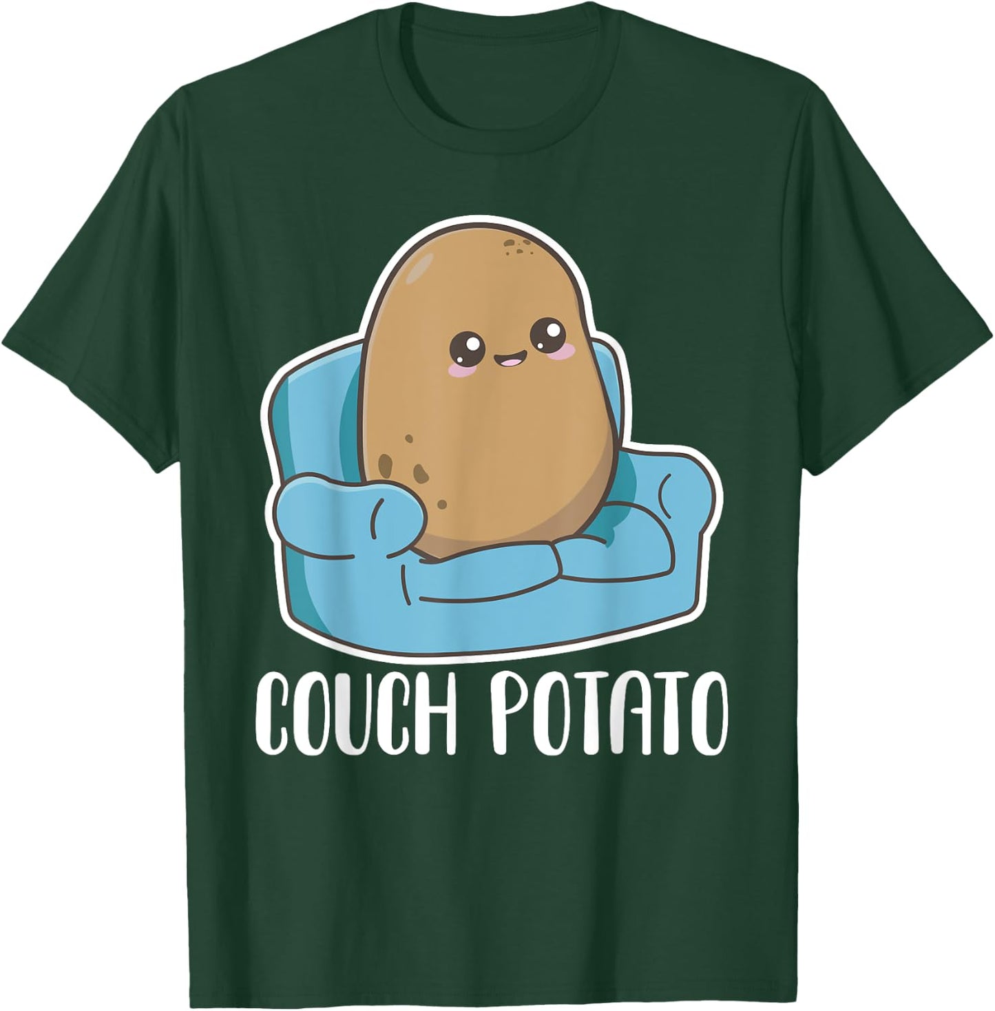 Couch Potato Cute Kawaii Funny Potato Costume T-Shirt - T-Shirt | Forest