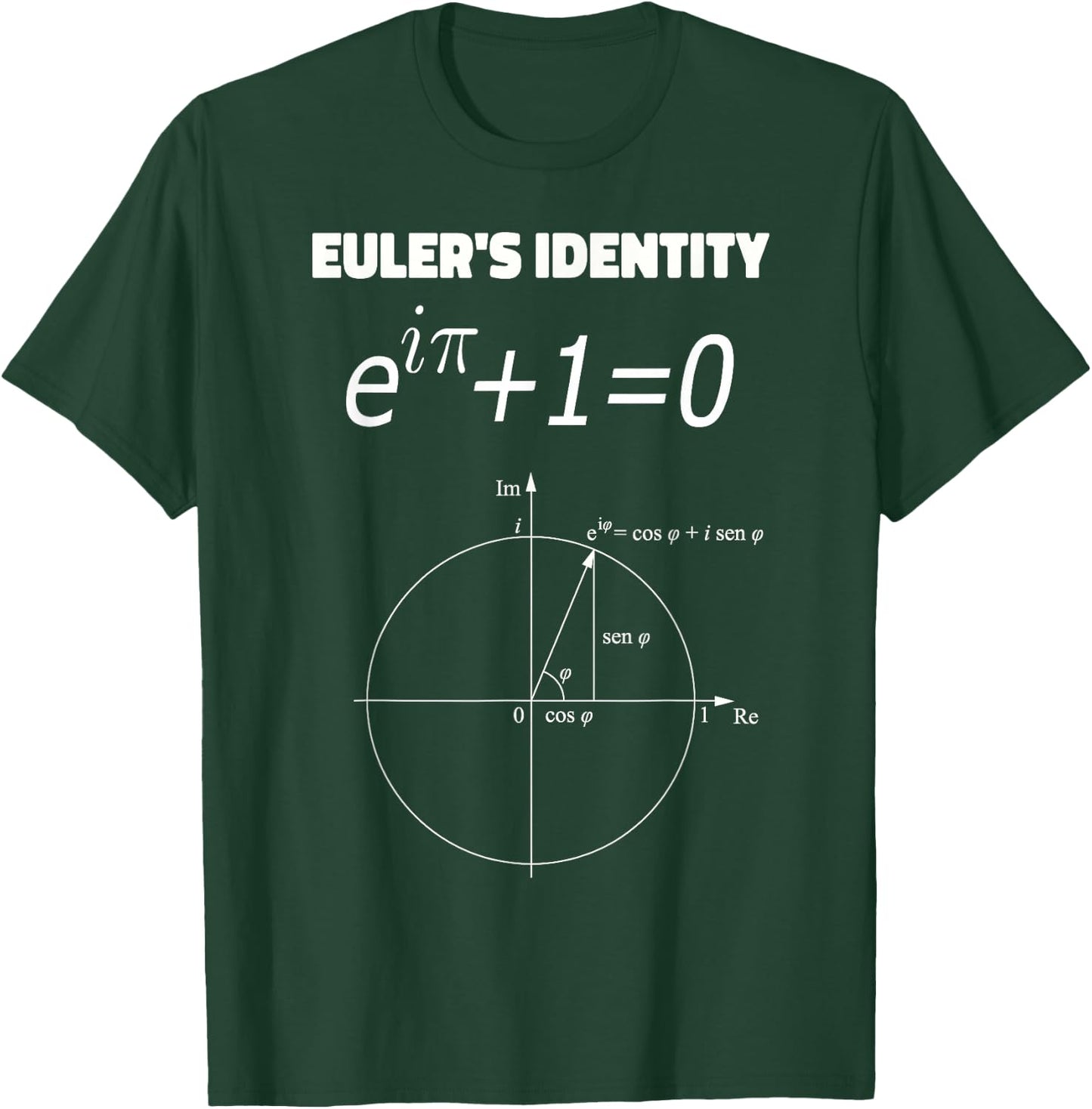 Euler's Identity Math Equation T-Shirt - T-Shirt | Forest