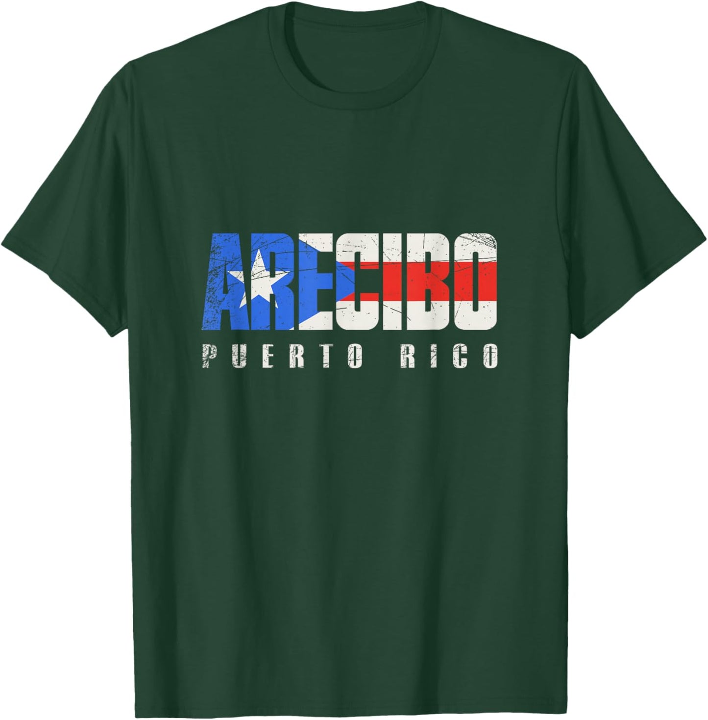 Puerto Rican flag Arecibo Puerto Rico T-Shirt - T-Shirt | Forest