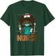 Black History Afro Nurse African Nursing Scrub Top Women T-Shirt - T-Shirt | Forest