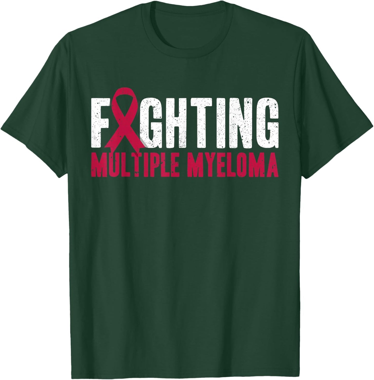Awareness Fighting Multiple Myeloma Support T-Shirt - T-Shirt | Forest