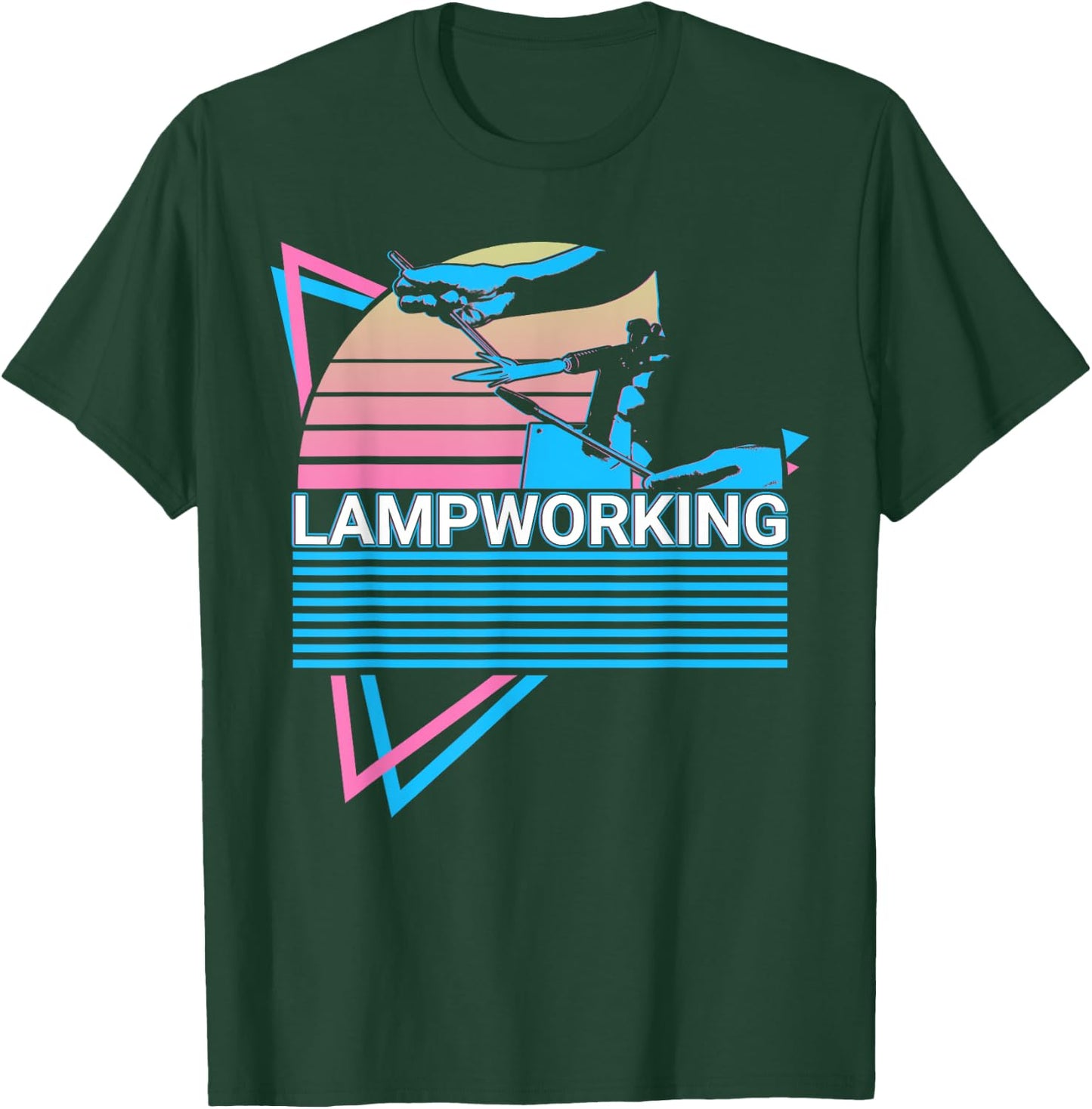 Lampworking Retro T-Shirt - T-Shirt | Forest