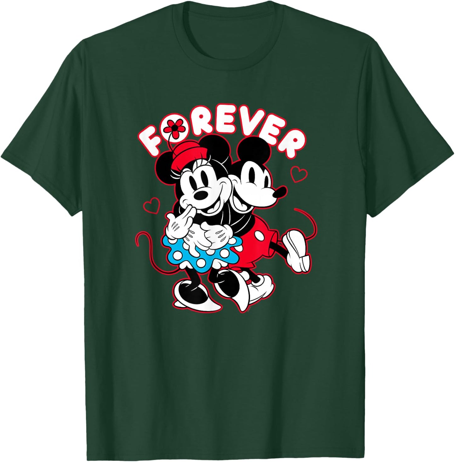 Disney Mickey Mouse Minnie Mouse Love Forever Valentine’s T-Shirt - T-Shirt | Forest