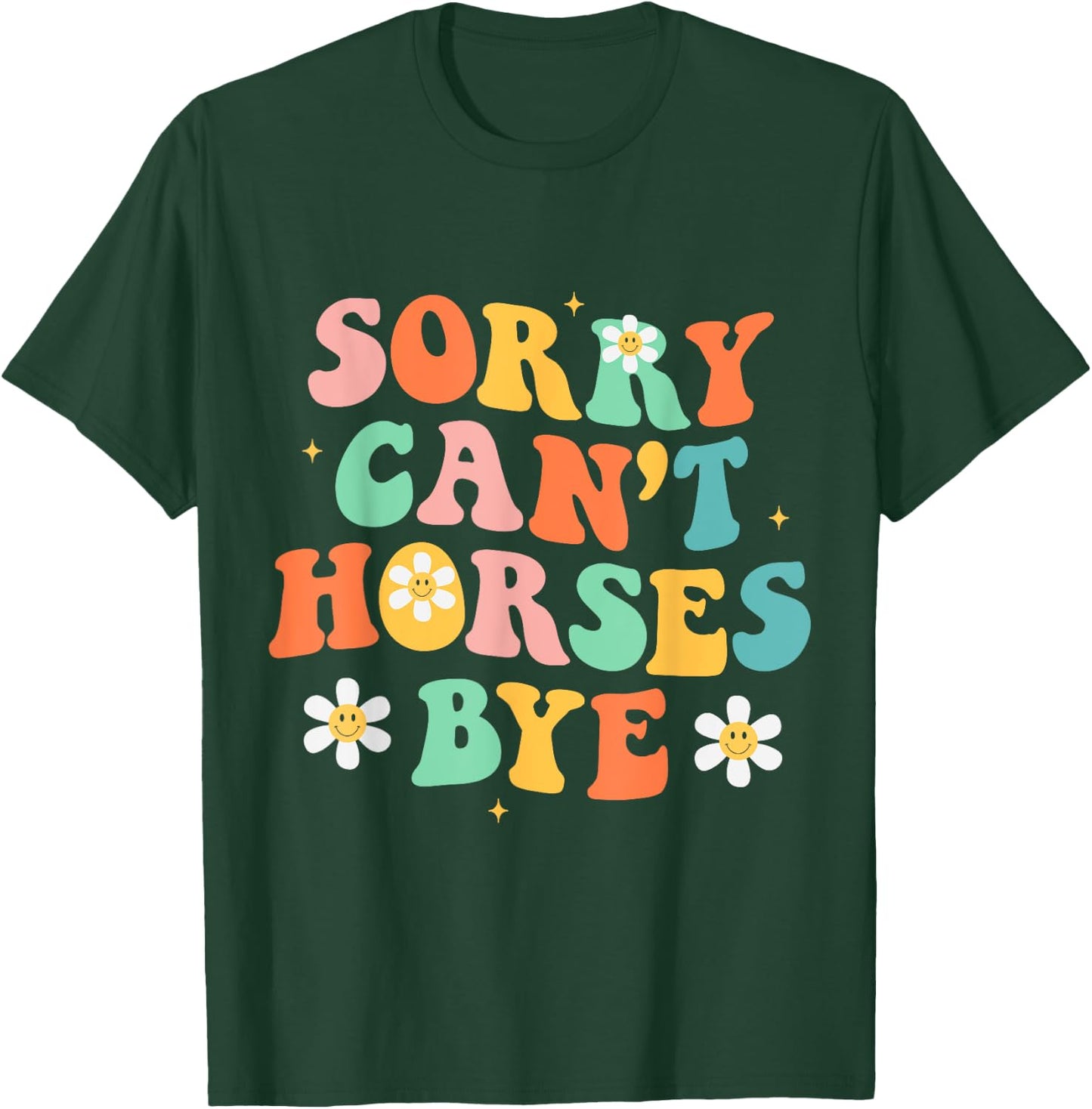 Funny Horse Shirt Women Boys or Girls T-Shirt - T-Shirt | Forest