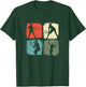 Tennis Play Funny Retro Tennis Player Woman Girls T-Shirt - T-Shirt | Forest