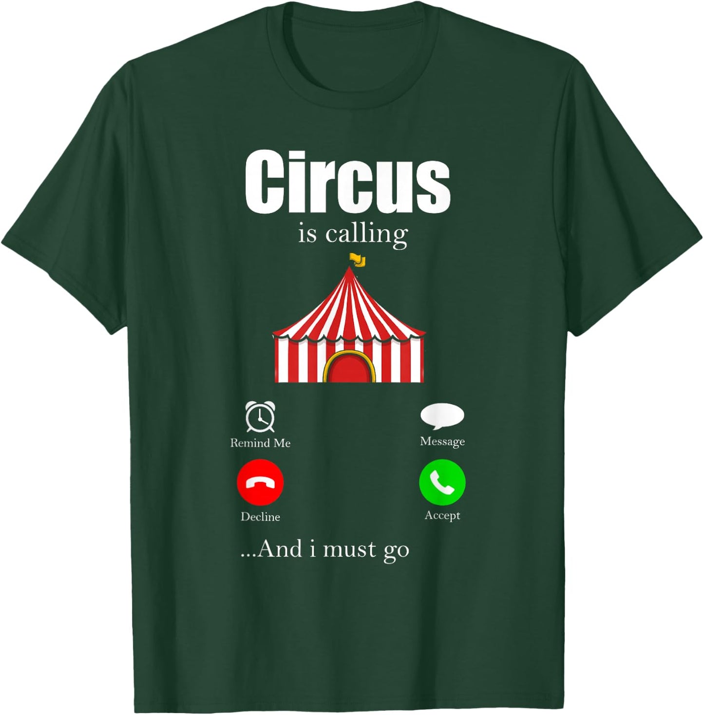 Zirkus Herren Damen Kinder Circus Party Lion Fire Ring Acrobat Funny T-Shirt - T-Shirt | Forest