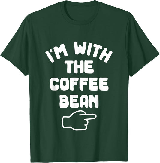 I'm with Coffee Bean Funny Casual Halloween Costume T-Shirt - T-Shirt | Forest