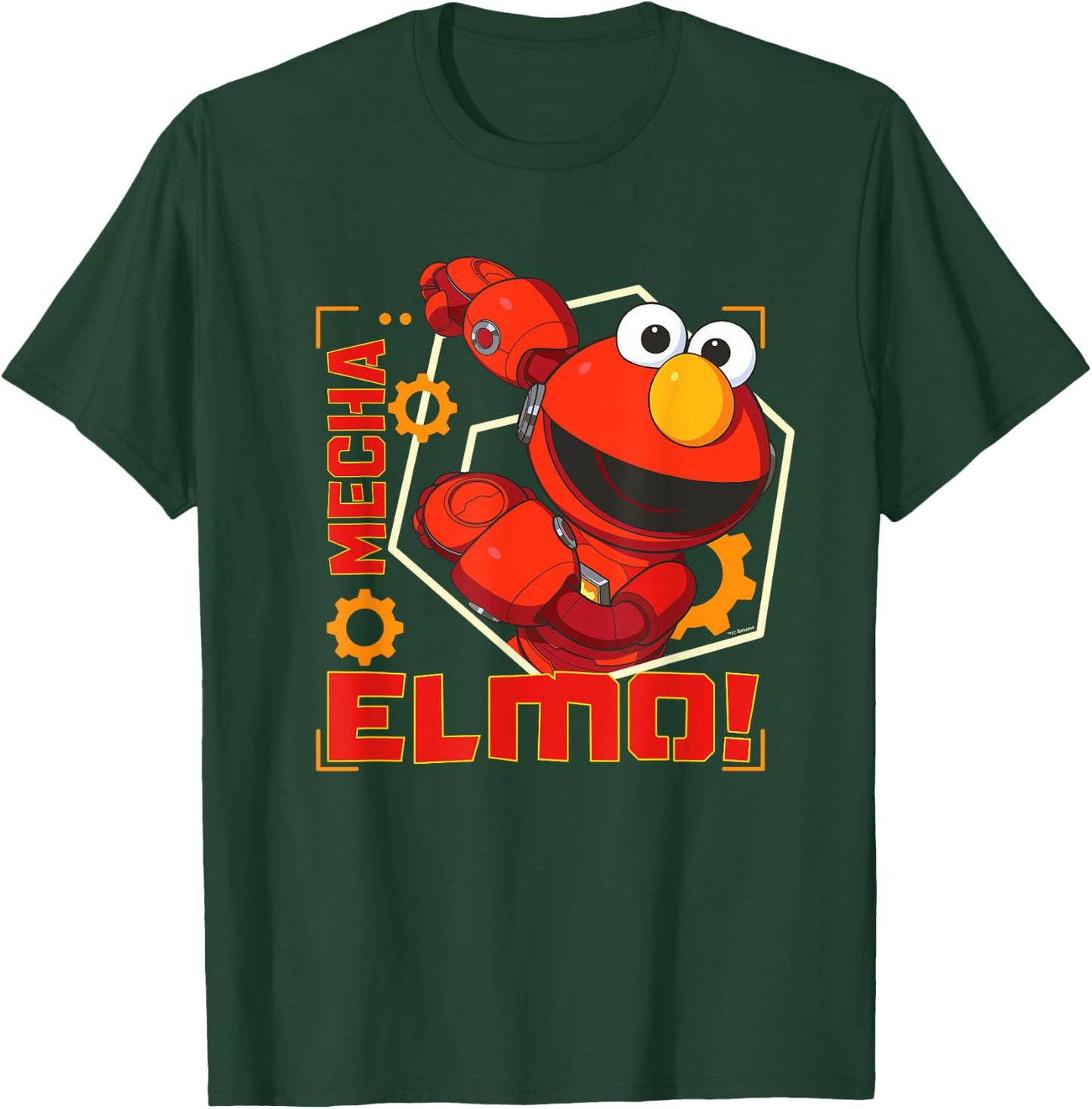 Sesame Street Mecha Builders Mecha Elmo! T-Shirt - T-Shirt | Forest