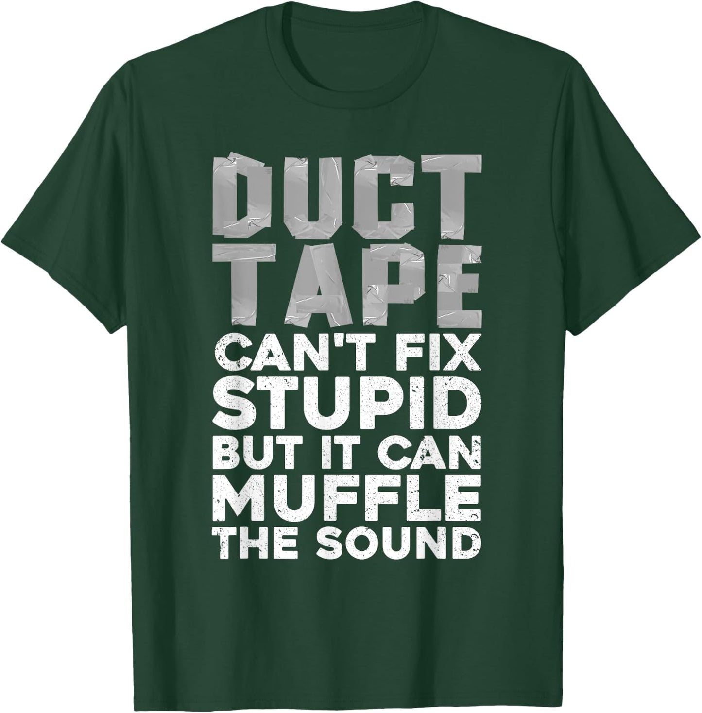 Cool Duct Tape Art Women Handyman Duct Tape Lover T-Shirt - T-Shirt | Forest