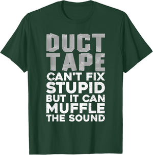 Cool Duct Tape Art Women Handyman Duct Tape Lover T-Shirt - T-Shirt | Forest