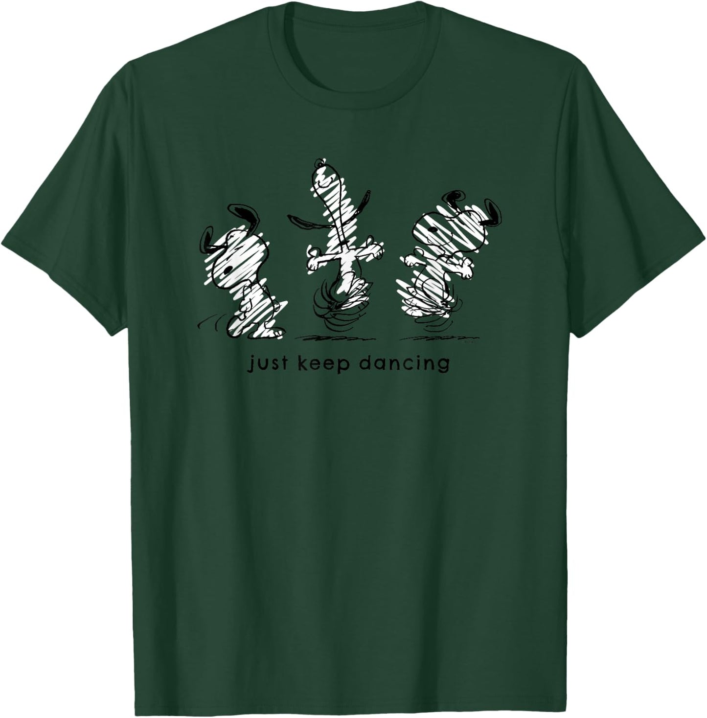 Peanuts - Snoopy Just Keeping Dancing T-Shirt - T-Shirt | Forest