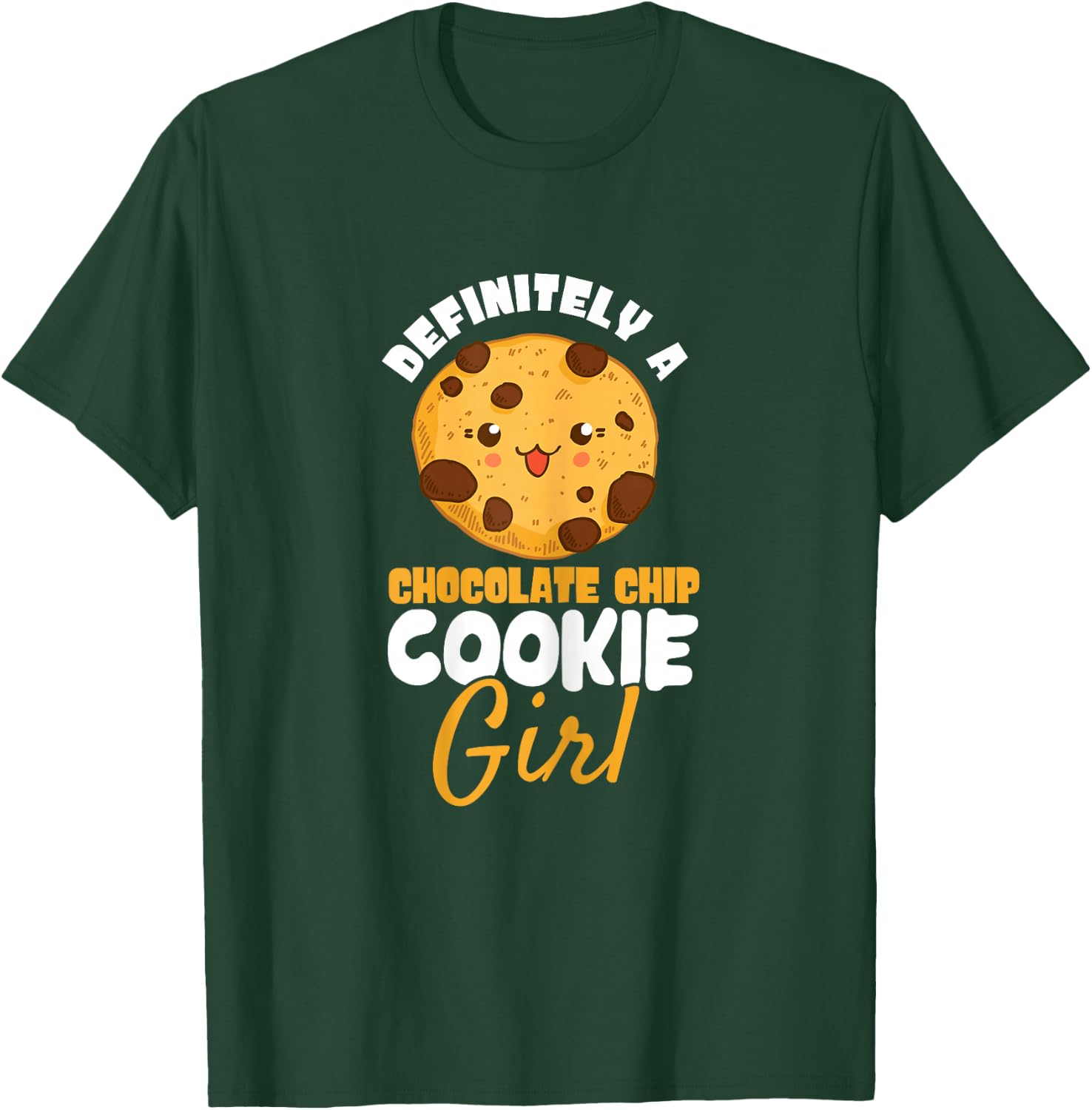 A Chocolate Chip Cookie Girl Baking Chocolate Cookie T-Shirt - T-Shirt | Forest