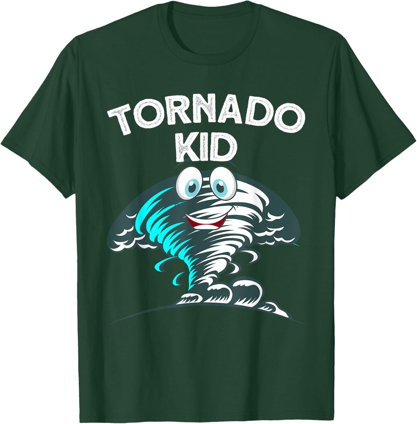 Funny Tornado Design For Kids Boys Girls Cyclone Storm Lover T-Shirt - T-Shirt | Forest