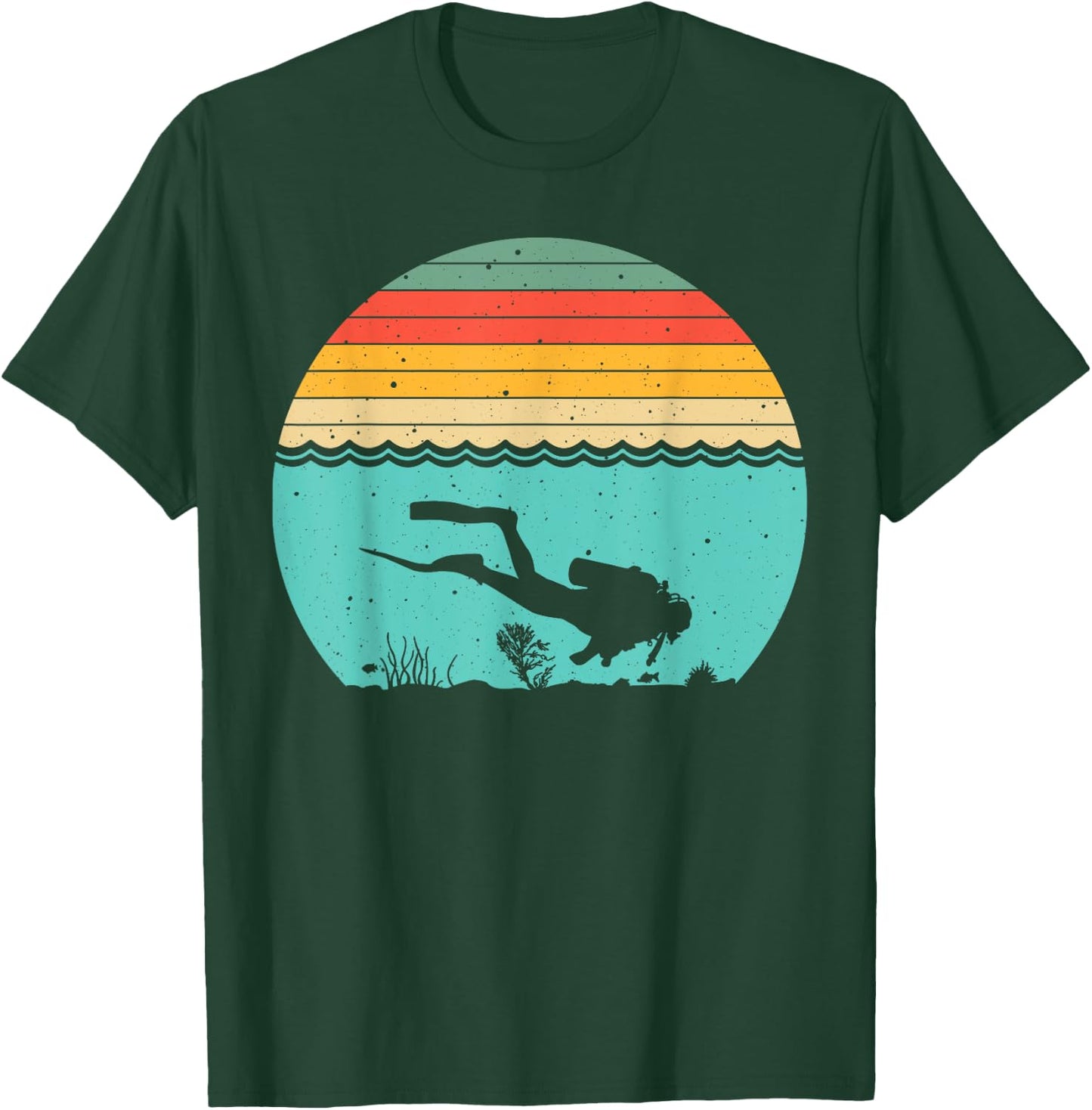 Funny Scuba Diving Themed Design Women Scuba Dive T-Shirt - T-Shirt | Forest