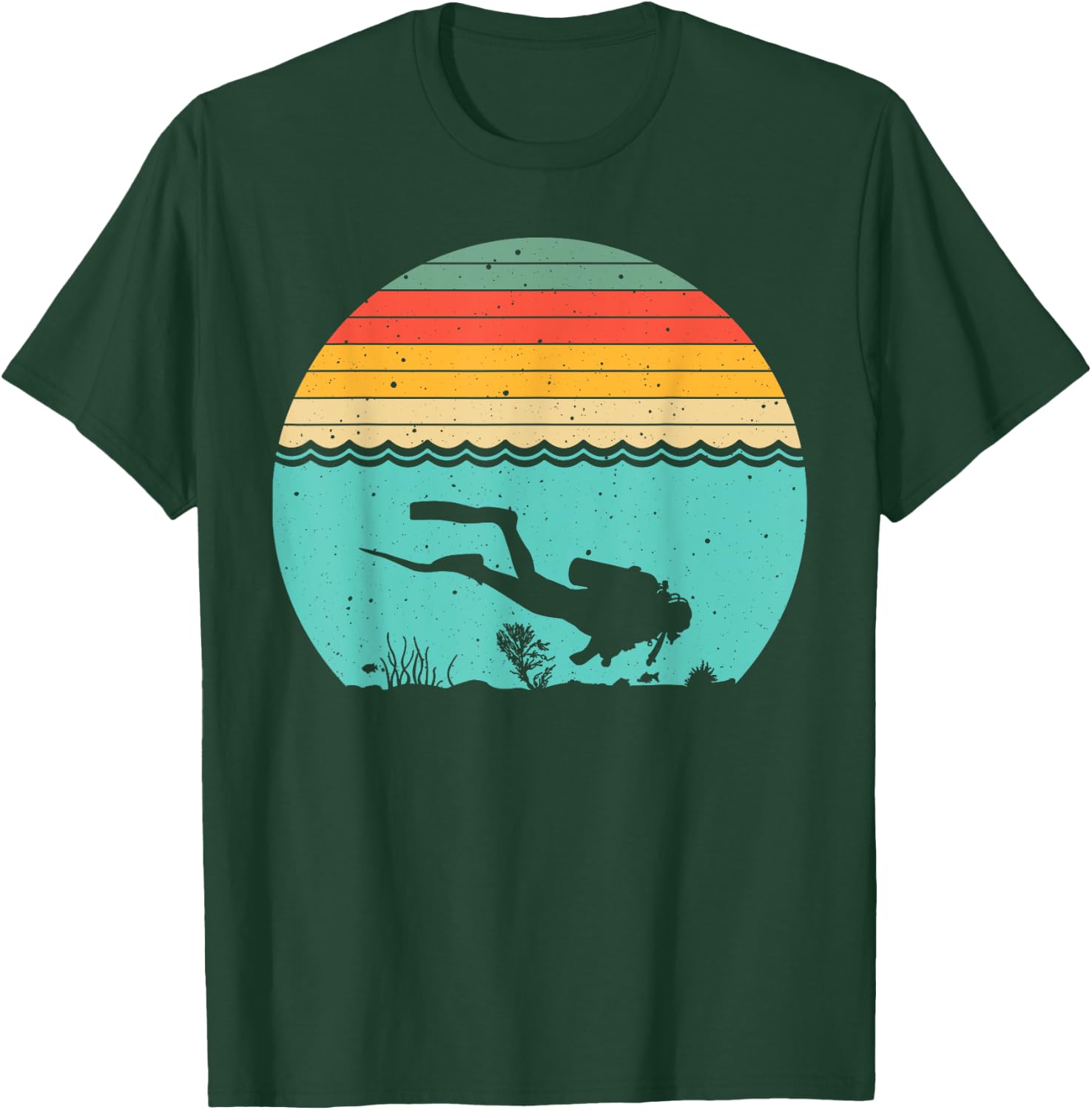 Funny Scuba Diving Themed Design Women Scuba Dive T-Shirt - T-Shirt | Forest