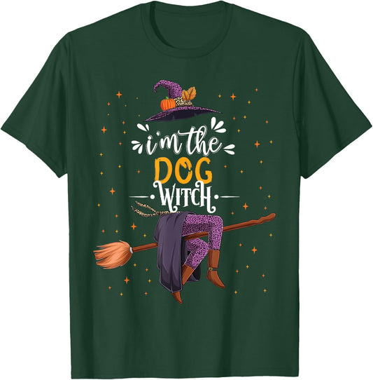 im the Dog Witch Halloween Matching Group Costume Women Kids T-Shirt - T-Shirt | Forest