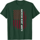 American Heart Month Cardiovascular Health Awareness Flag T-Shirt - T-Shirt | Forest