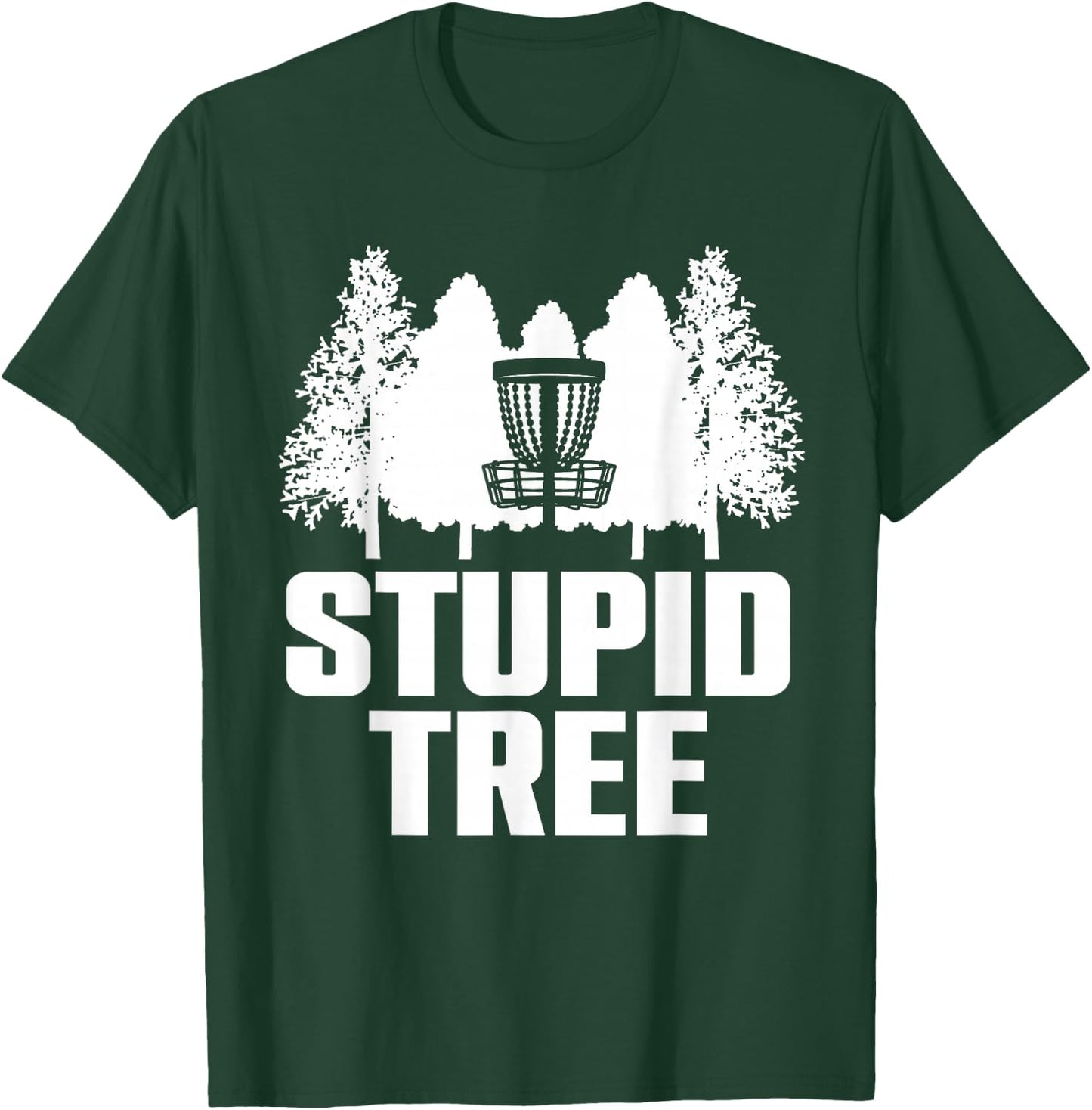 Funny Disc Golf Art Women Kids Disc Golf Player T-Shirt - T-Shirt | Forest