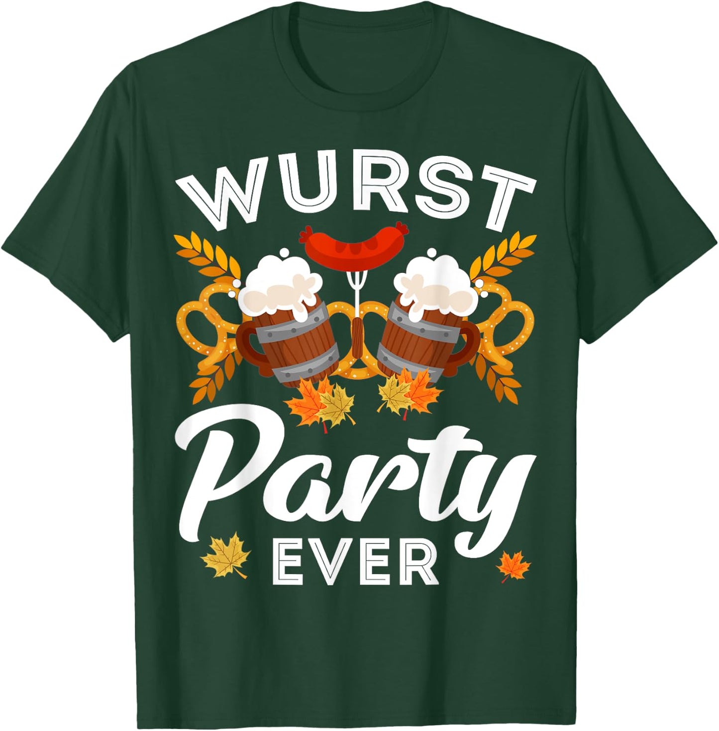 Wurst Party Ever Beer German Oktoberfest Funny T-Shirt - T-Shirt | Forest