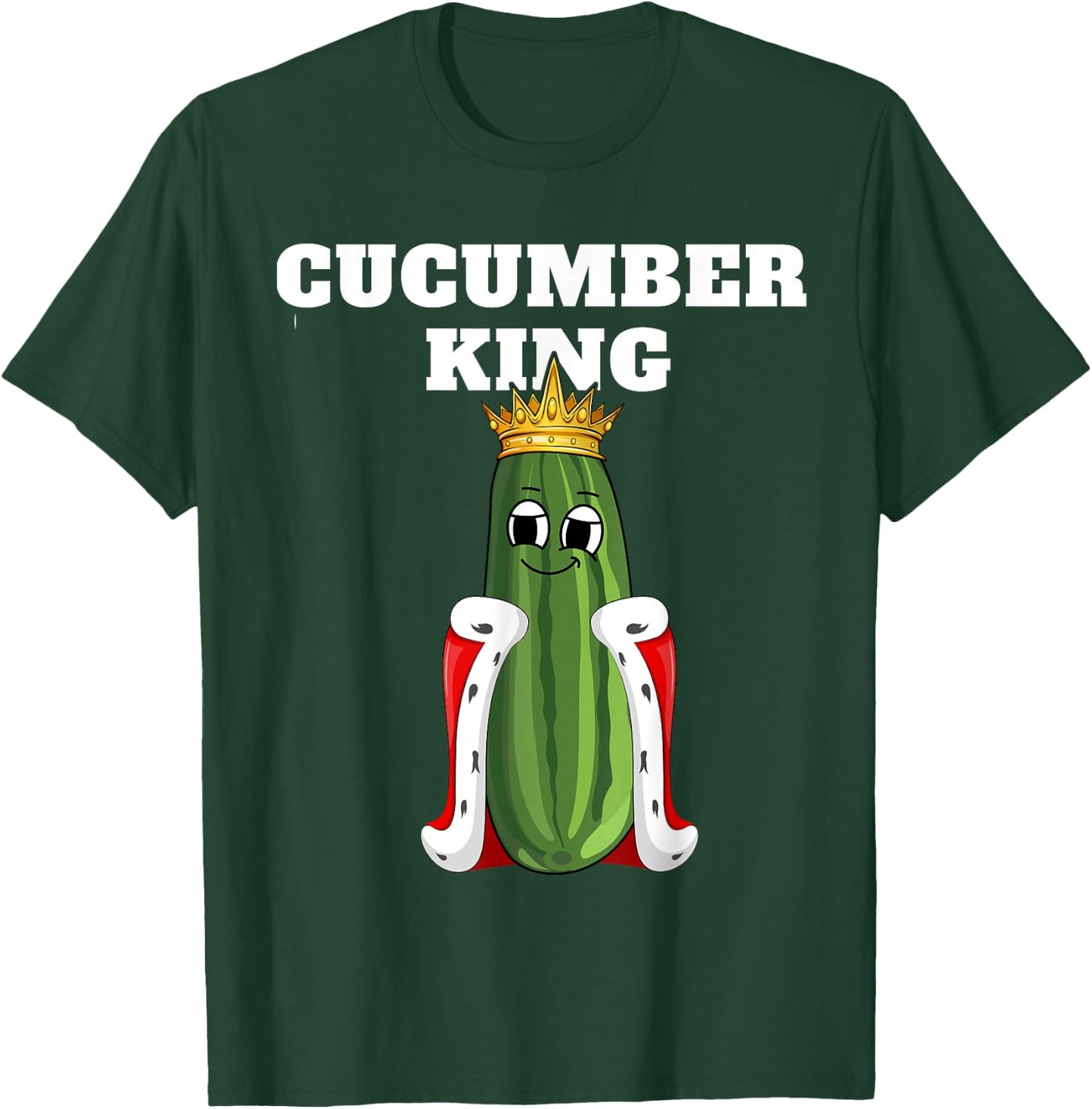 Gurkenkönig | Men's Cucumber | Boys Cucumber T-Shirt - T-Shirt | Forest