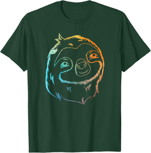 Sloth Art Funny Animal Arboreal Lover Outfit Men Women Kids T-Shirt - T-Shirt | Forest