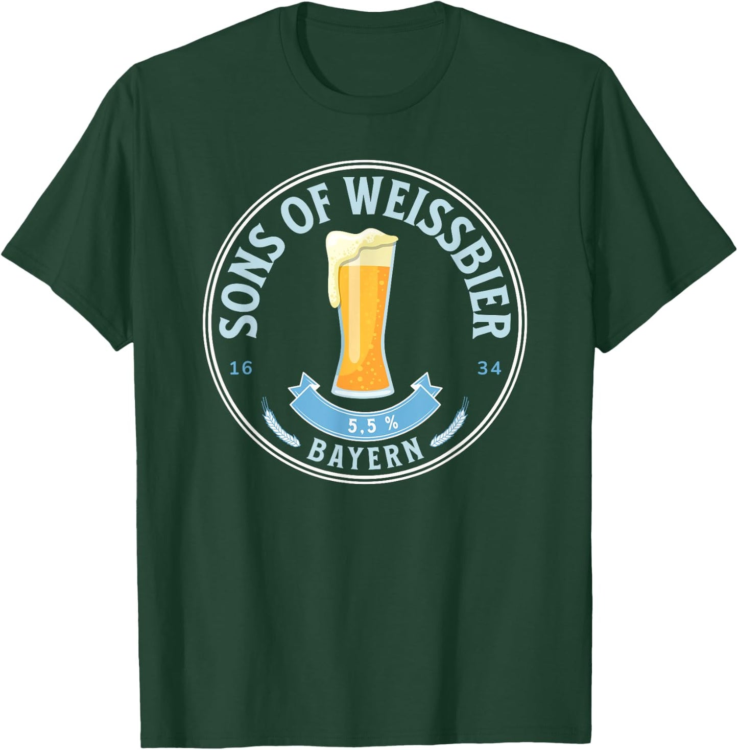 Hefeweizen Sons of Weißbier Yeast Beer Bavarian T-Shirt - T-Shirt | Forest