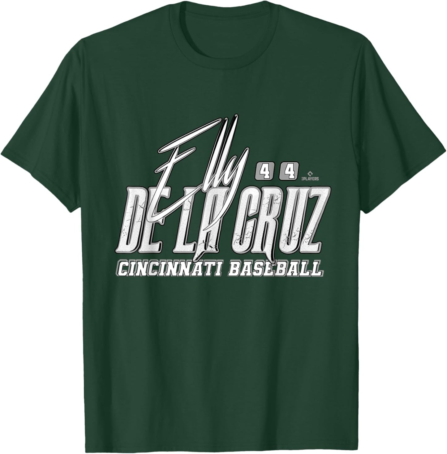 Elly De La Cruz Cincinnati Baseball Rock MLBPA T-Shirt - T-Shirt | Forest