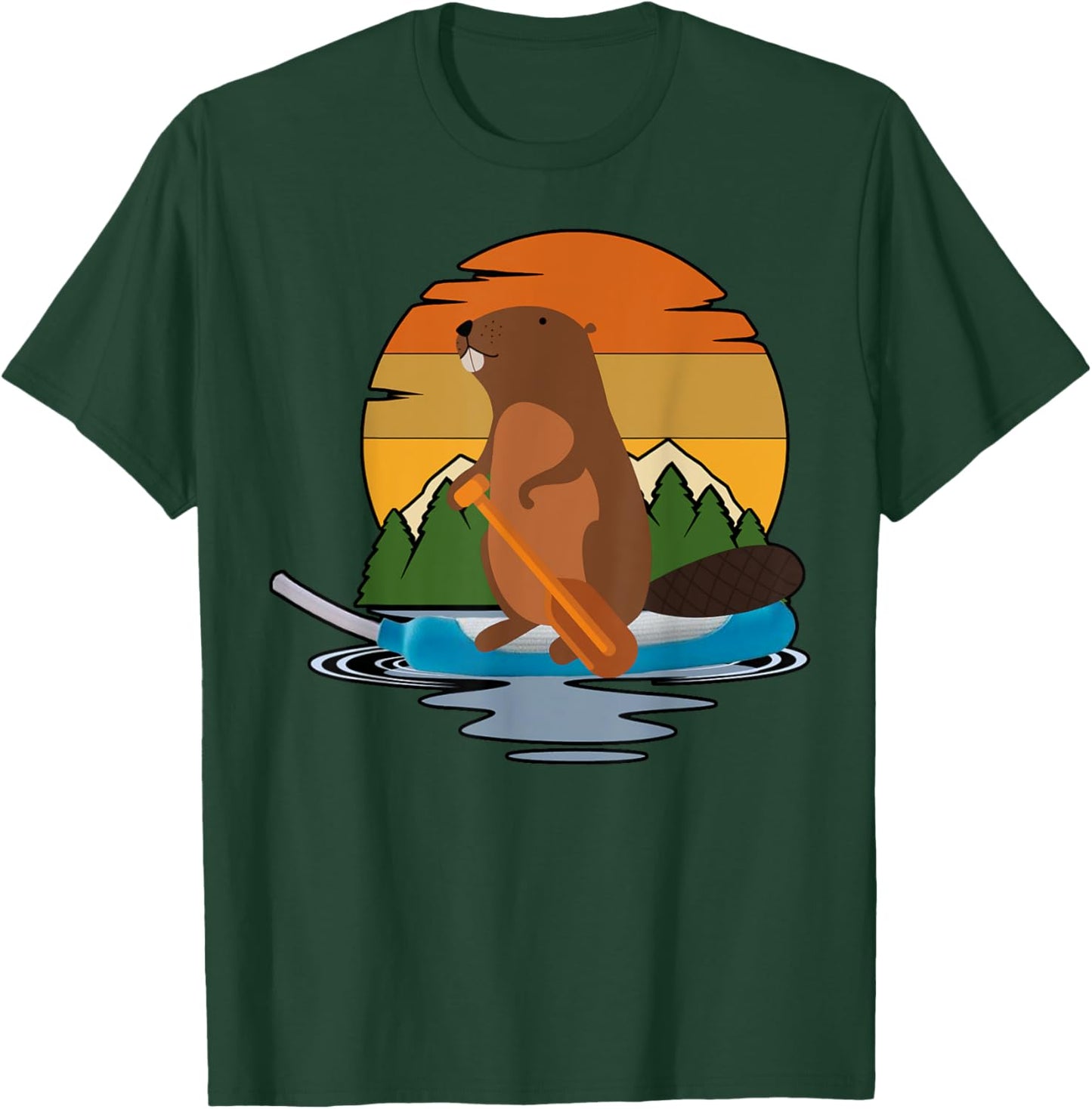Vintage Canoe Beaver Purewick Nurse Funny Nursing Humor T-Shirt - T-Shirt | Forest