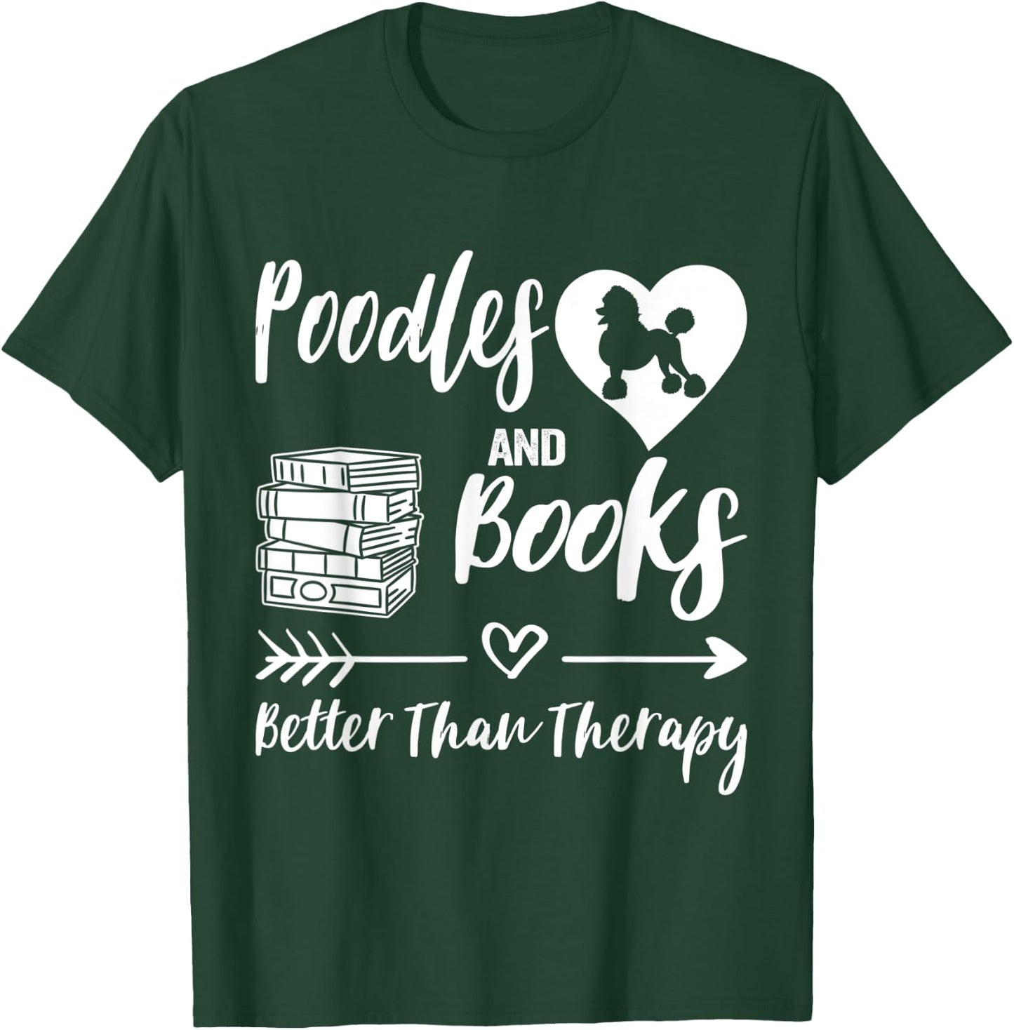 Poodle And Books Poodle Mom Poodle Dad Reading T-Shirt - T-Shirt | Forest
