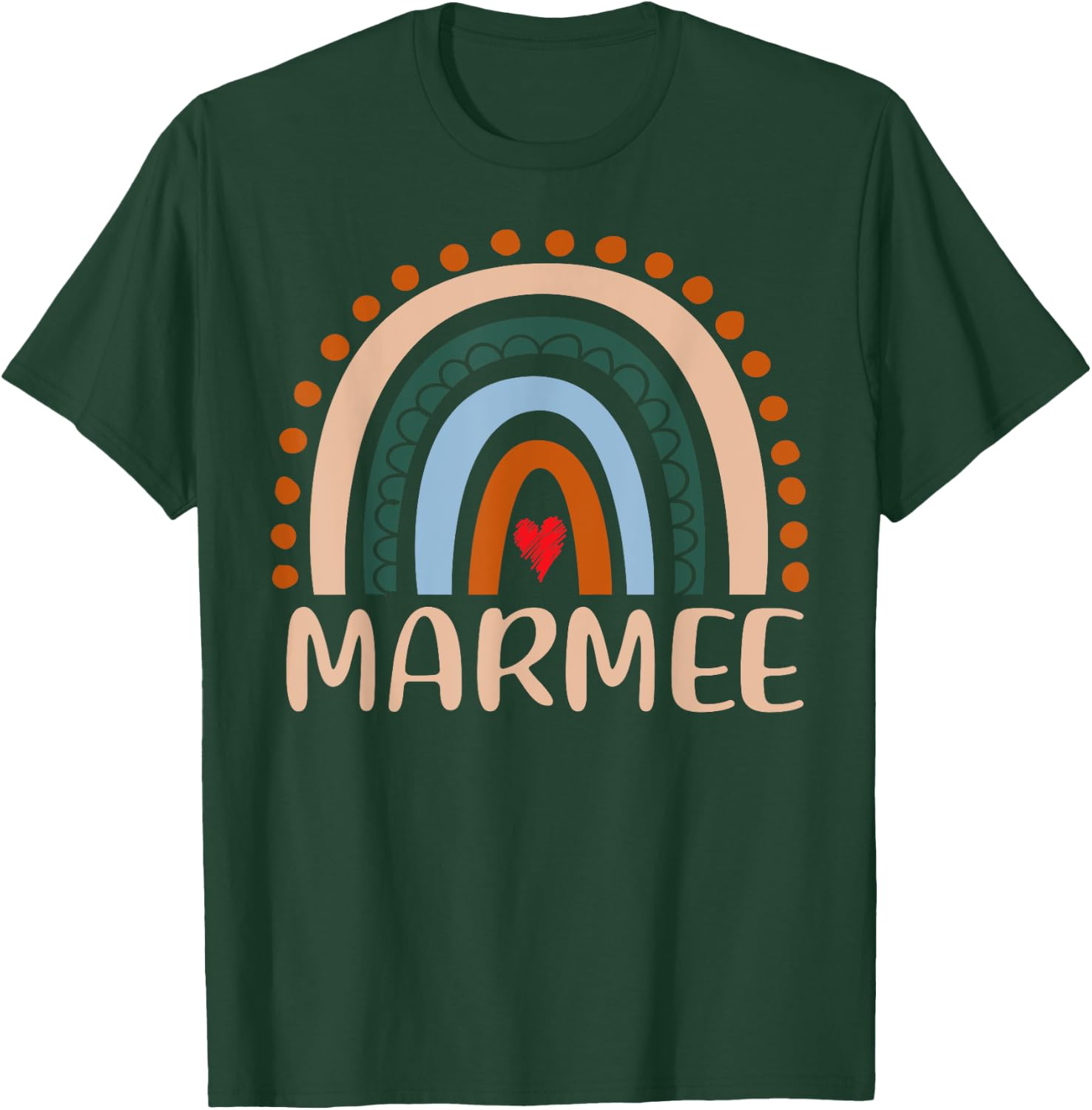 Marmee Rainbow Grandma Cute Mothers Day Funny Marmee T-Shirt - T-Shirt | Forest