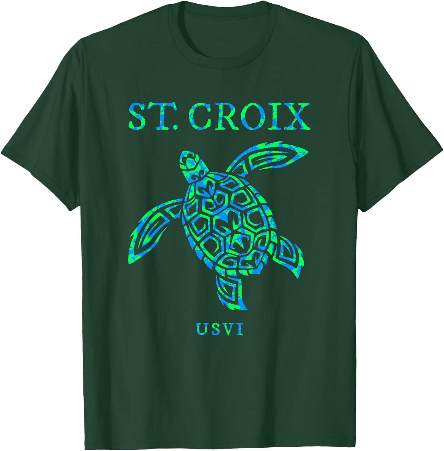 St Croix Sea Turtle Boys Girls Toddler T-Shirt - T-Shirt | Forest