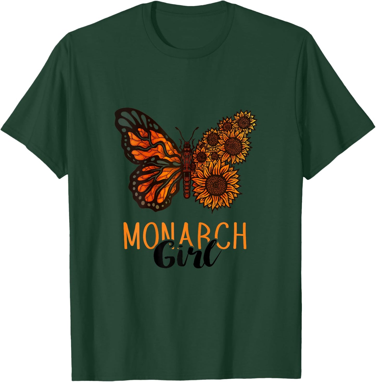Monarch Butterfly Lover Insect Monarch Girl Entomology T-Shirt - T-Shirt | Forest